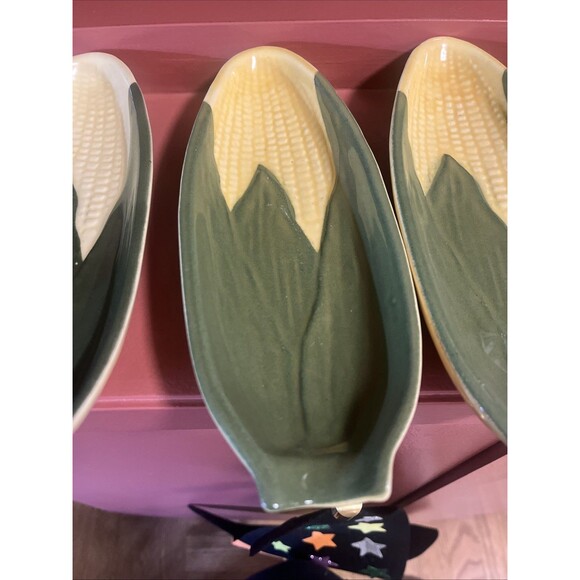 Vintage Shawnee Pottery Corn King #79 Corn Dishes Set of 7 Oval 8.25" USA - Picture 6 of 11